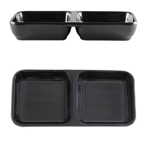 Classic Melamine Rectangular Sauce Dish -12/case