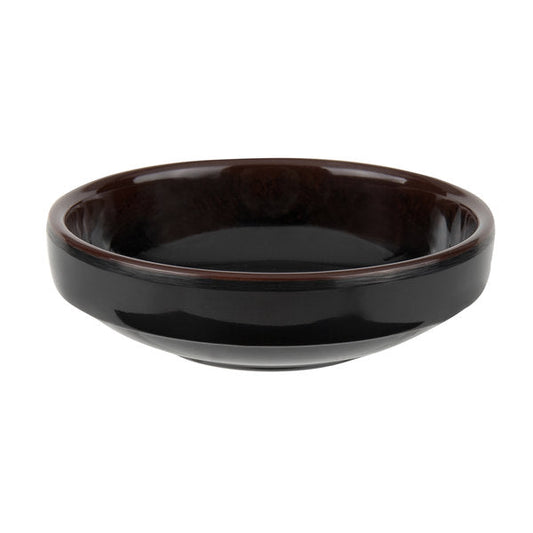 Tenmoku Flat Melamine Bowl 3oz - Dozen