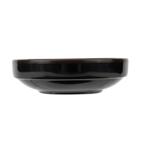 Tenmoku Flat Melamine Bowl 3oz - Dozen