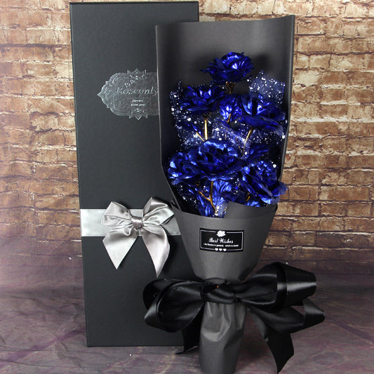 Imitation Gold Foil Rose Bouquet Christmas Valentine's Day Gift