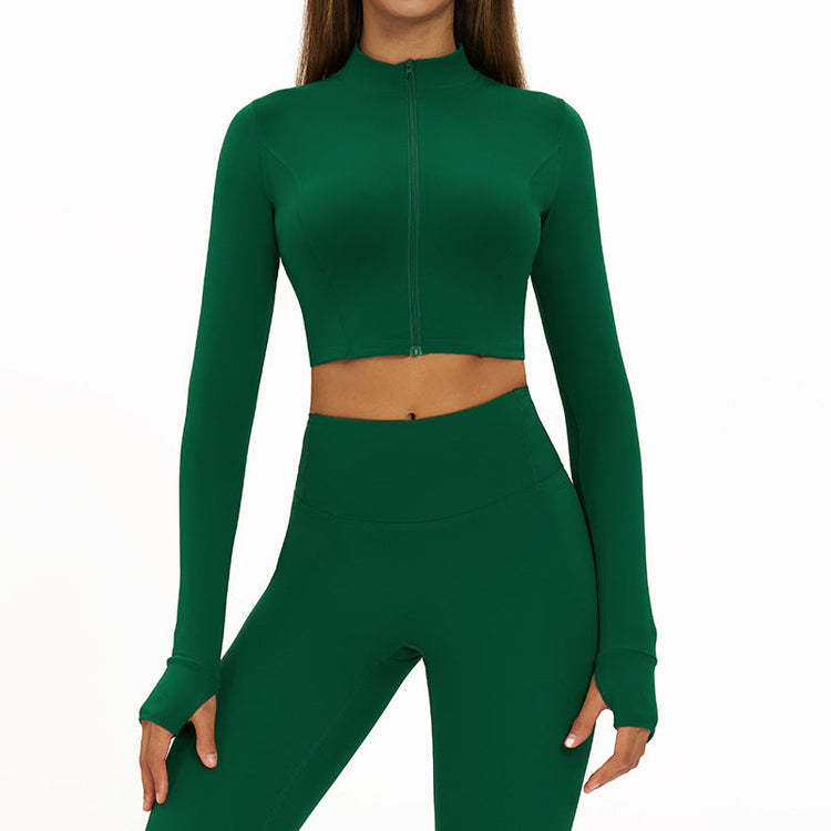 Slim-fit Fitness Long-sleeve Jacket Quick-dry Yoga Wear