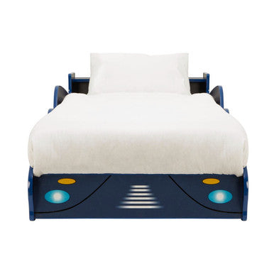 Nico Blue Racing Car Single Bed