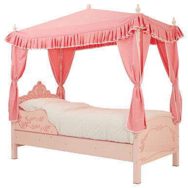 Nico Pink Princess Palace Canopy Single Bed