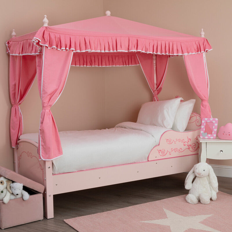 Nico Pink Princess Palace Canopy Single Bed