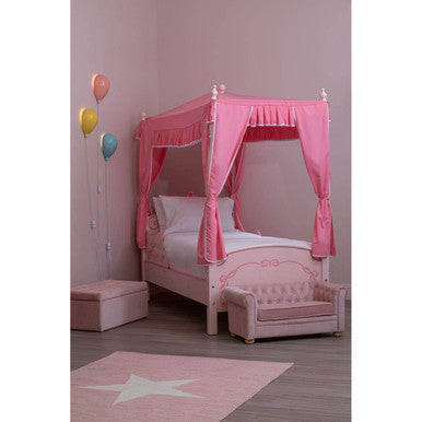 Nico Pink Princess Palace Canopy Single Bed
