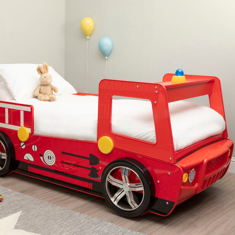 Nico Red Fire Engine Single Bed