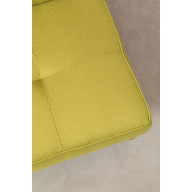 Stockholm Green Linen 3 Seater Sofa Bed