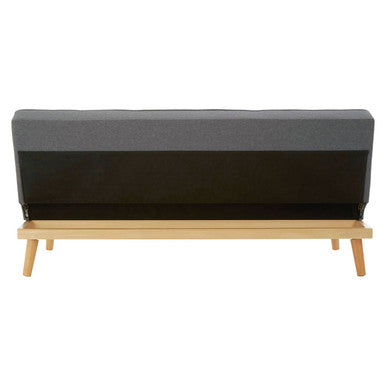 Stockholm Grey Linen 3 Seater Sofa Bed