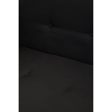 Hansa Hagen Black Linen Corner Sofa Bed