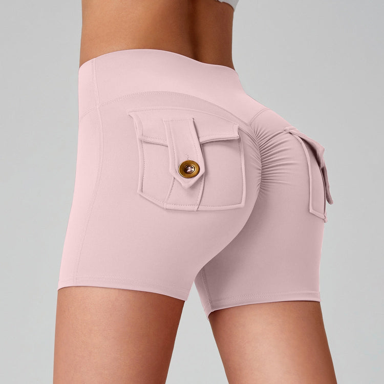 Sports Fitness Workwear Pocket Training Peach Quick-dry Butt-lifting Yoga Pants
