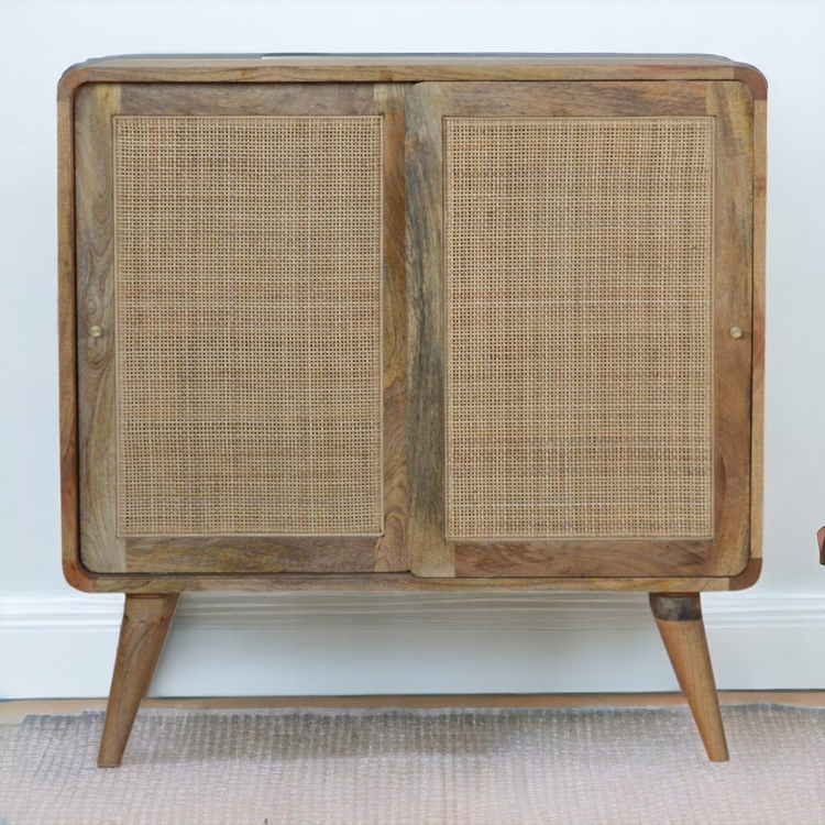 Artisan Furniture Solid Mango Wood Close-knit Sliding Cabinet