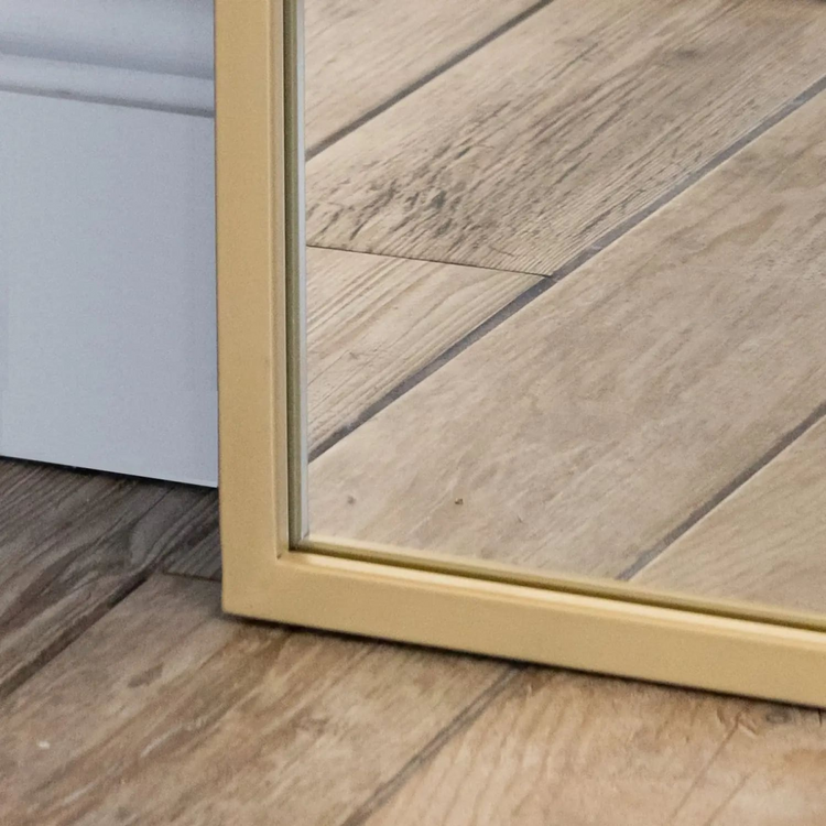 Takara - Full Length Gold Metal Rectangle Mirror - 200cm x 150cm