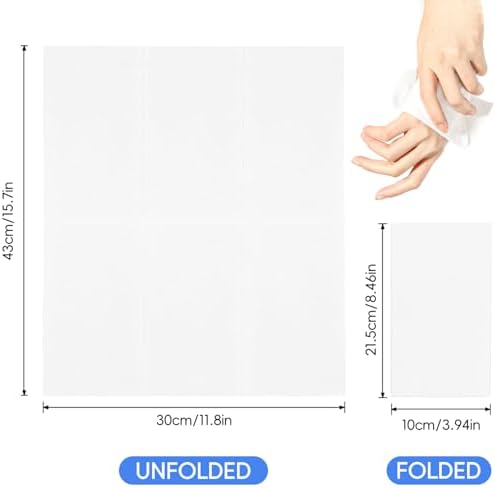 JEBBLAS Guest Towels Disposable Cloth Like Paper Christmas Paper Towles Hand Napkins Soft, Absorbent, Paper Hand Towels for Kitchen, Bathroom, Parties, Weddings, Dinners or Events (White, 200 Pack)