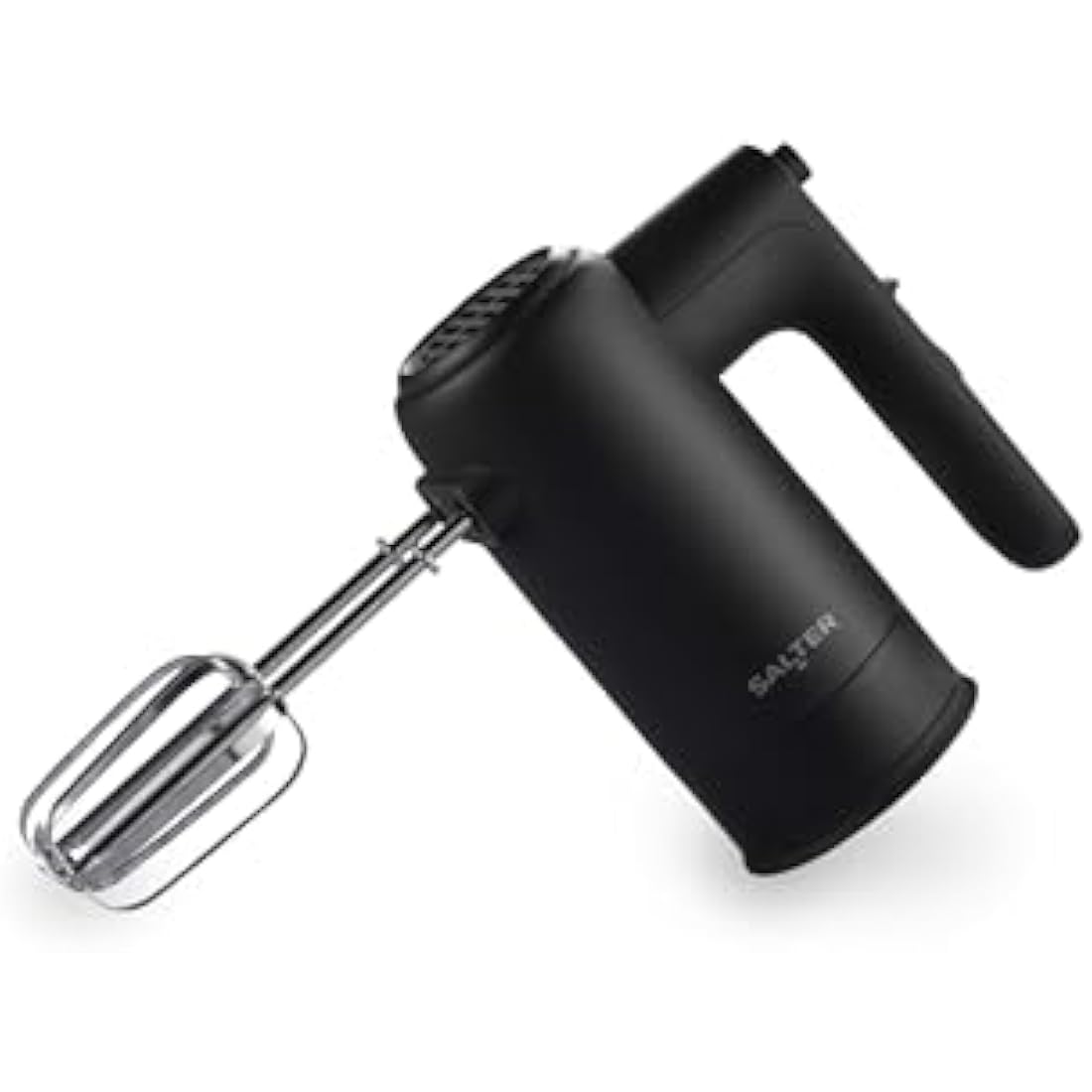 Salter Kuro Hand Mixer – Electric Baking Whisk, Dough Hook and Beater Attachments, 5 Speeds Settings with Turbo Function, Eject Function to Change Attachments, Easy-Store, Compact, Bread/Cakes, 300W