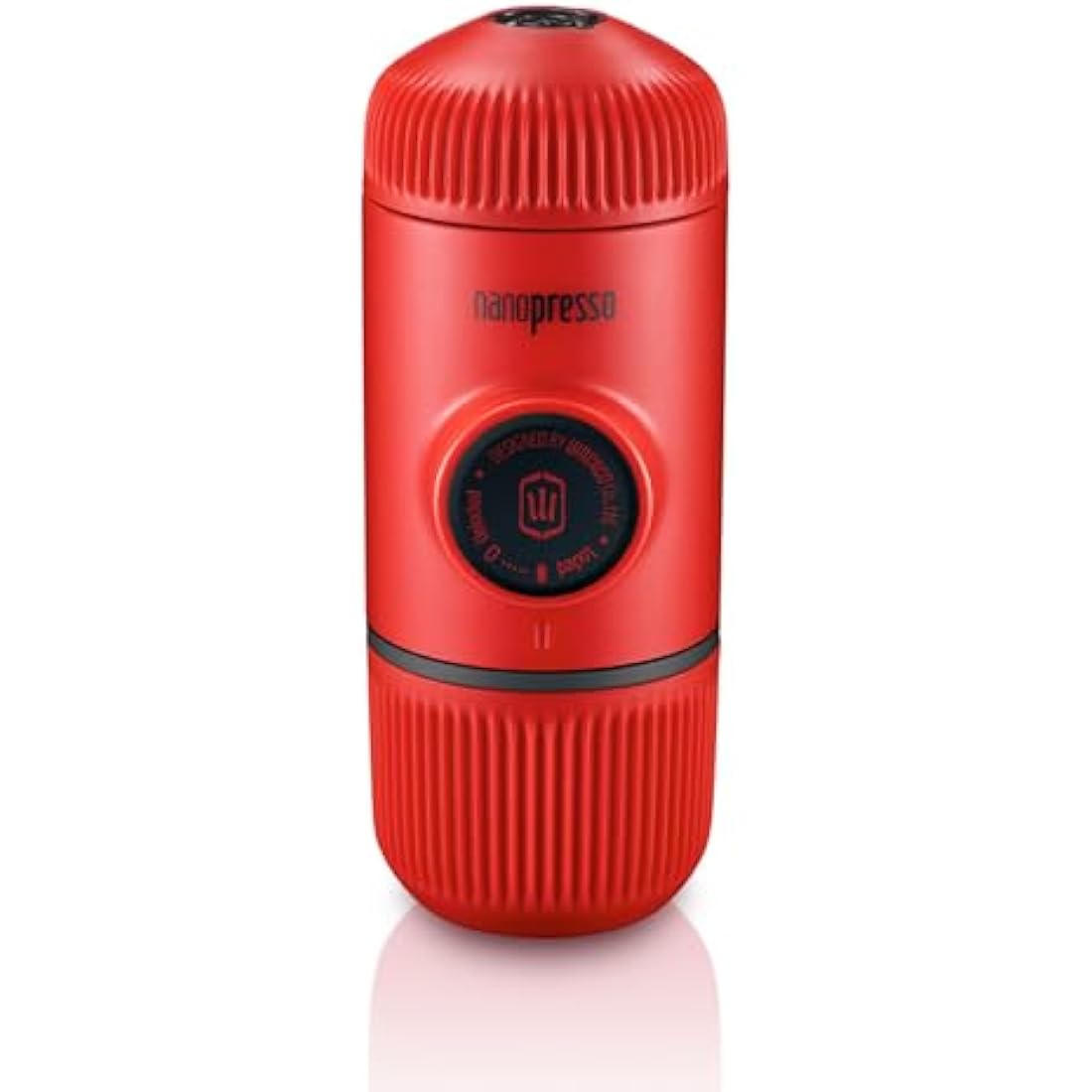 WACACO Nanopresso Portable Espresso Maker, Upgrade Version of Minipresso, 18 Bar Pressure, Red Patrol Edition, Small Travel Coffee Maker, Manually Operated, Compatible with Ground Coffee