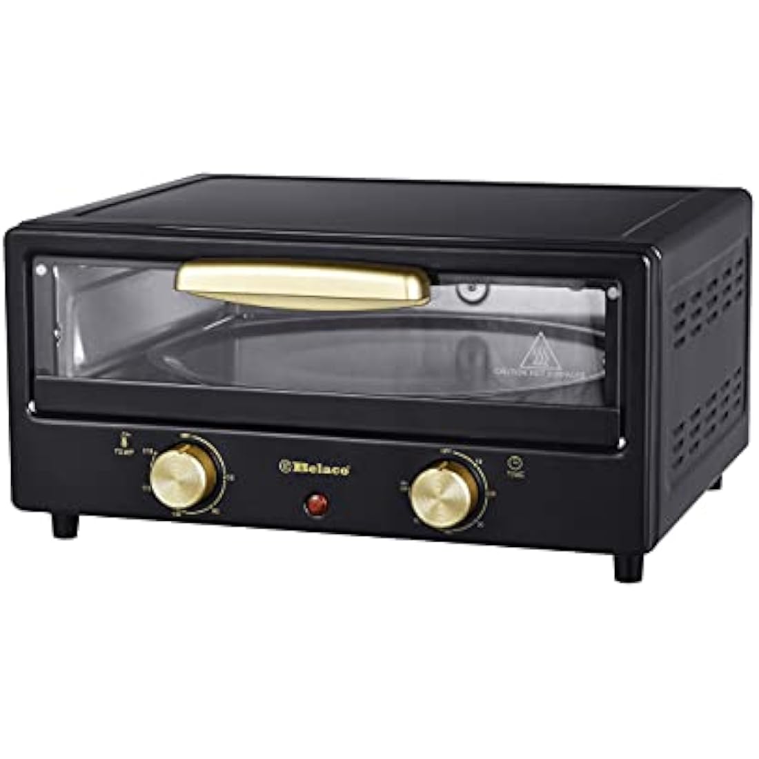 Belaco Multi-Purpose 1200W Mini Oven Pizza Oven All in One 12inch Pizza Maker Toaster Oven Tabletop Cooking Baking Grilling Heating Toasting Portable Oven 1200w incl. Baking Tray, Wire Rack and Handle