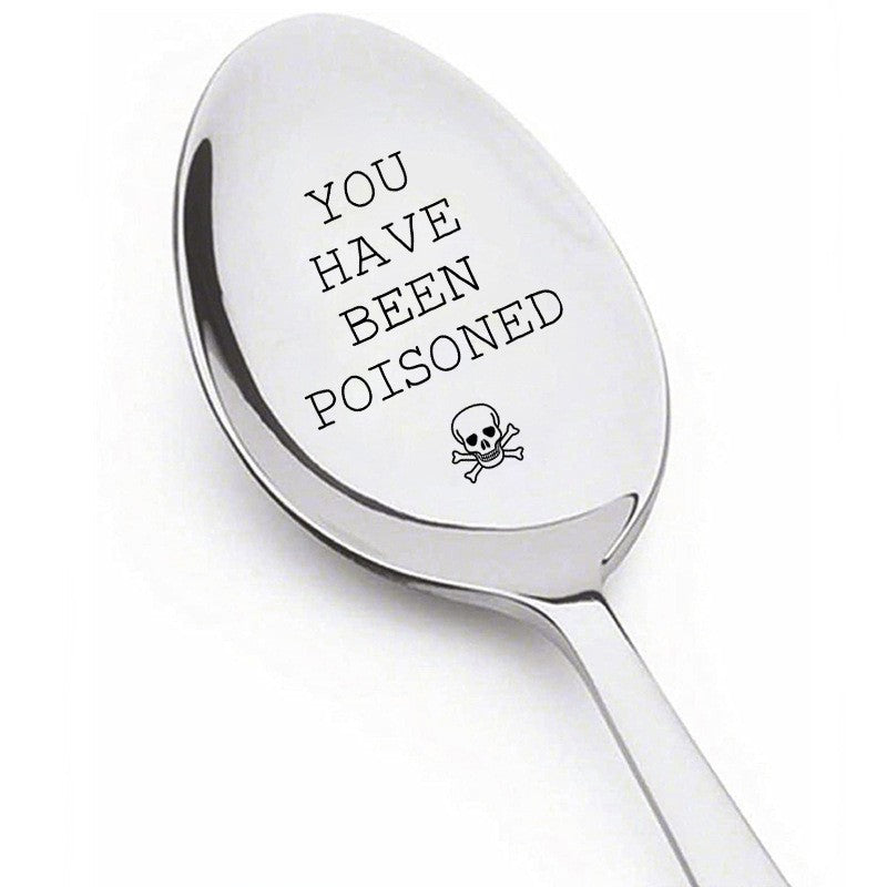 Mother's Day Gift Stainless Steel Lettering Long-handled Spoon