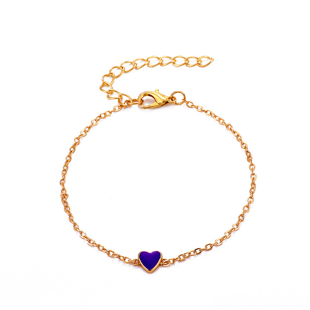 Niche Design Peach Heart Bracelet Valentine's Day Girlfriend Gift
