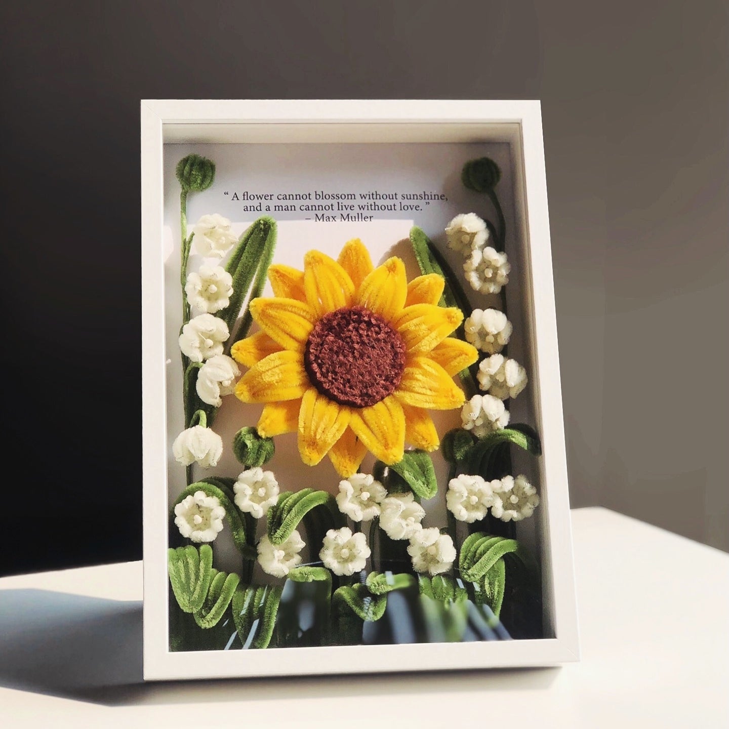Mother's Day Teacher's Day Gift Sunflower Photo Frame Decoration Material Package