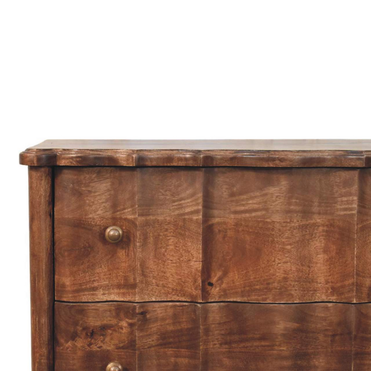 Artisan Furniture Solid Wood Camille Chest, 3 Drawers, Brown