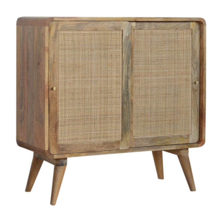 Artisan Furniture Solid Mango Wood Close-knit Sliding Cabinet