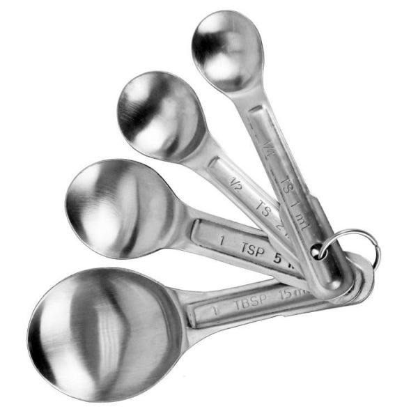 4-Piece Stainless Steel Measuring Spoon Set
