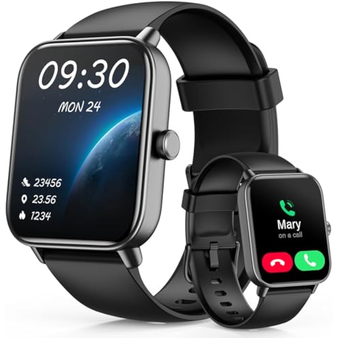 Smart Watch for Men Answer/Make call & Alexa Built-in, 1.8" Fitness Watch Women with 100+ Sport Modes & IP68 Waterproof, Fitness Tracker with Heart Rate Sleep Monitor, Step Counter for iOS Android