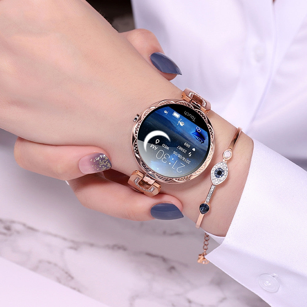 Women's Smart Watch - Waterproof Fitness Tracker with Heart Rate Monitor | Elegant Health & Activity Smartwatch