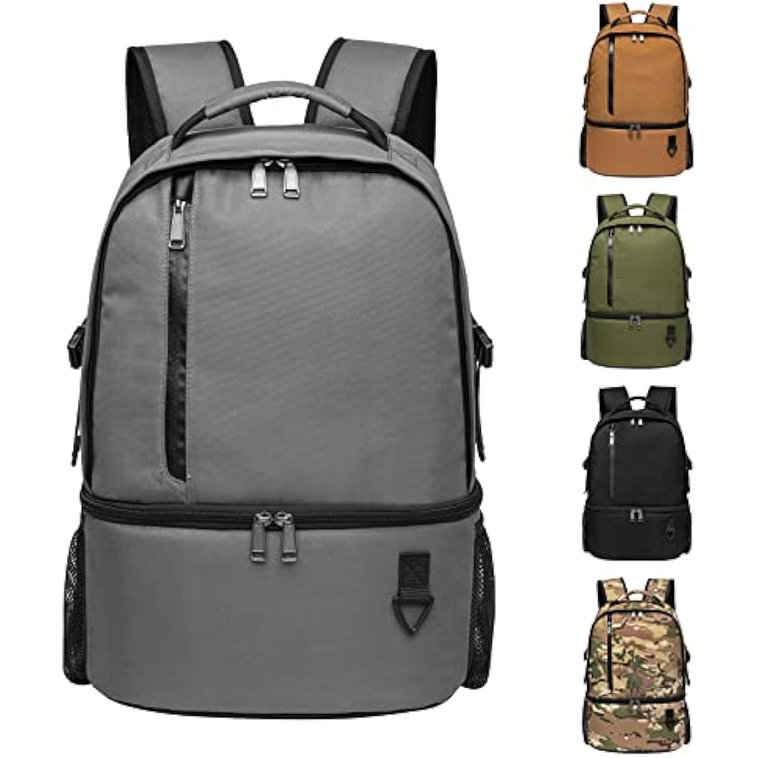 TUGUAN Insulated Cooler Backpack 28L Leakproof Cool Bag Rucksack Double Deck Bottom Thermal Compartment Picnic Backpack for Lunch, Beach, Camping