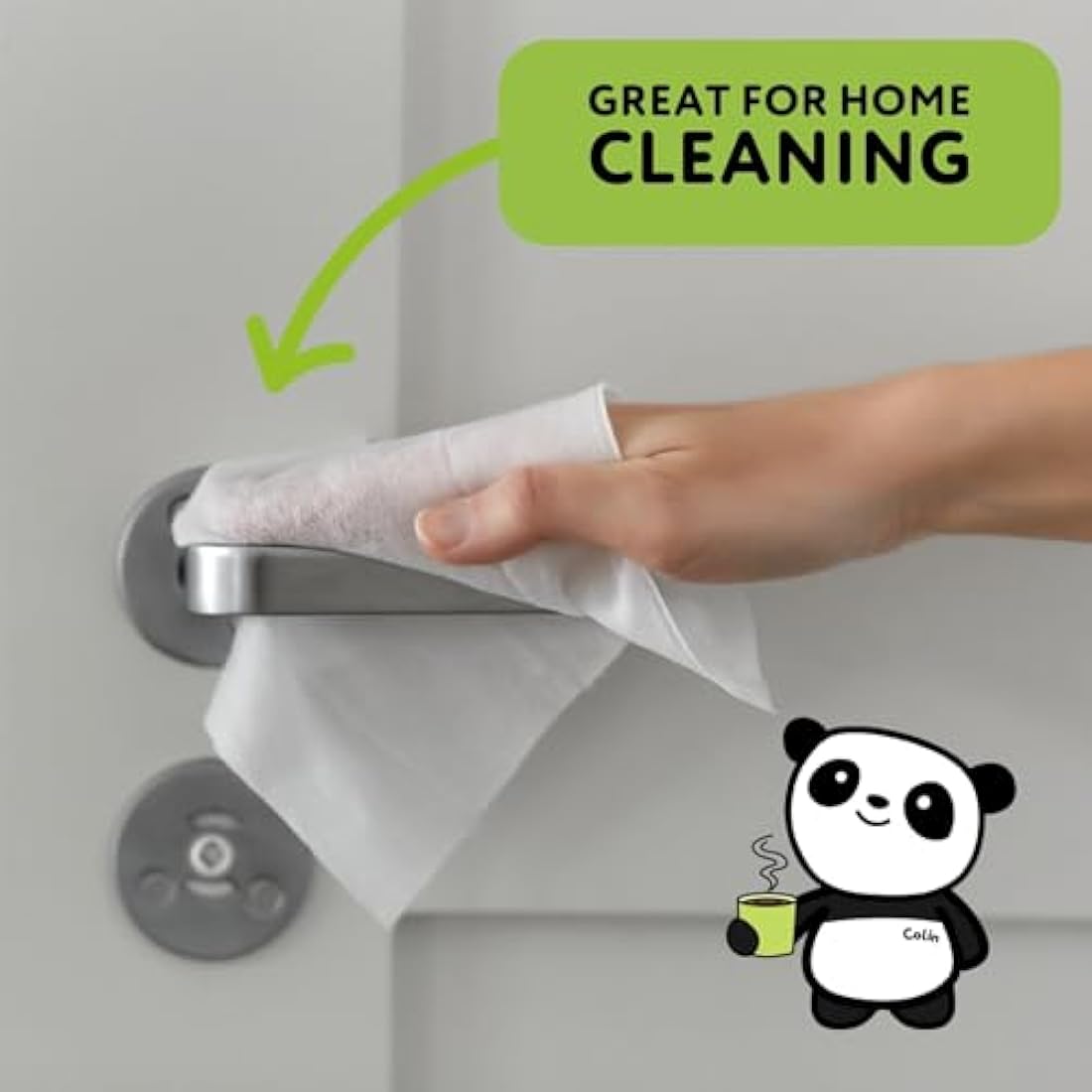 The Cheeky Panda Antibacterial Wipes | Bulk Pack of 6 x 90 Cheeky Surface Wipes (540 Total) | Perfect for Kitchen and Surface Cleaning
