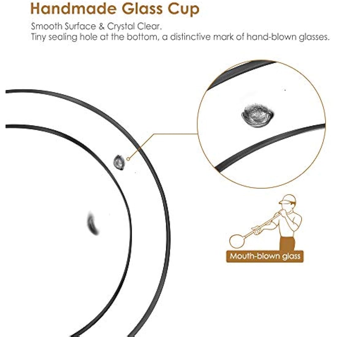 glastal 6x250ml Double Walled Coffee Glasses Mugs Cappuccino Latte Macchiato Glasses Cups for Coffee Tea Milk Juice Ice Cream Borosilicate Heat Resistant Glass Cups