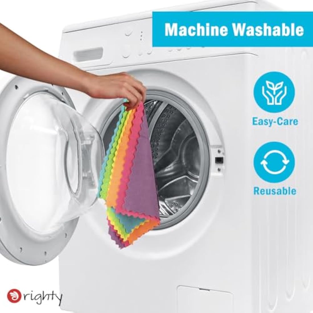 Orighty Microfibre Cleaning Cloths, Pack of 150, Highly Absorbent Cleaning Supplies, Lint Free Cloths for Multiple-use, Powerful Dust Removal Cleaning Rags for House, Kitchen, Car Care(12x12 inch)