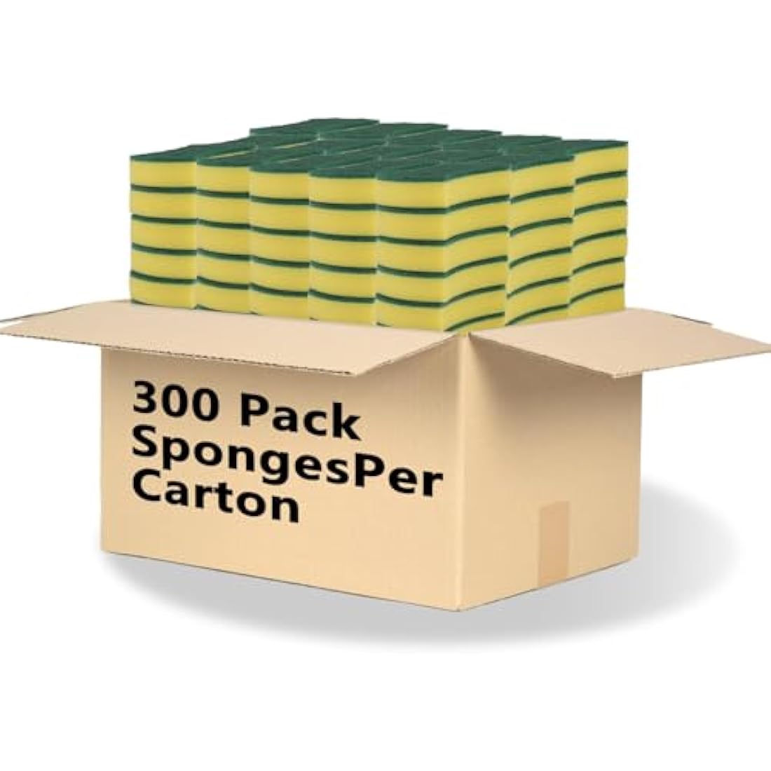 300 Pack Kitchen Cleaning Sponges, Eco Non-Scratch for Dish,Scrub Sponges…