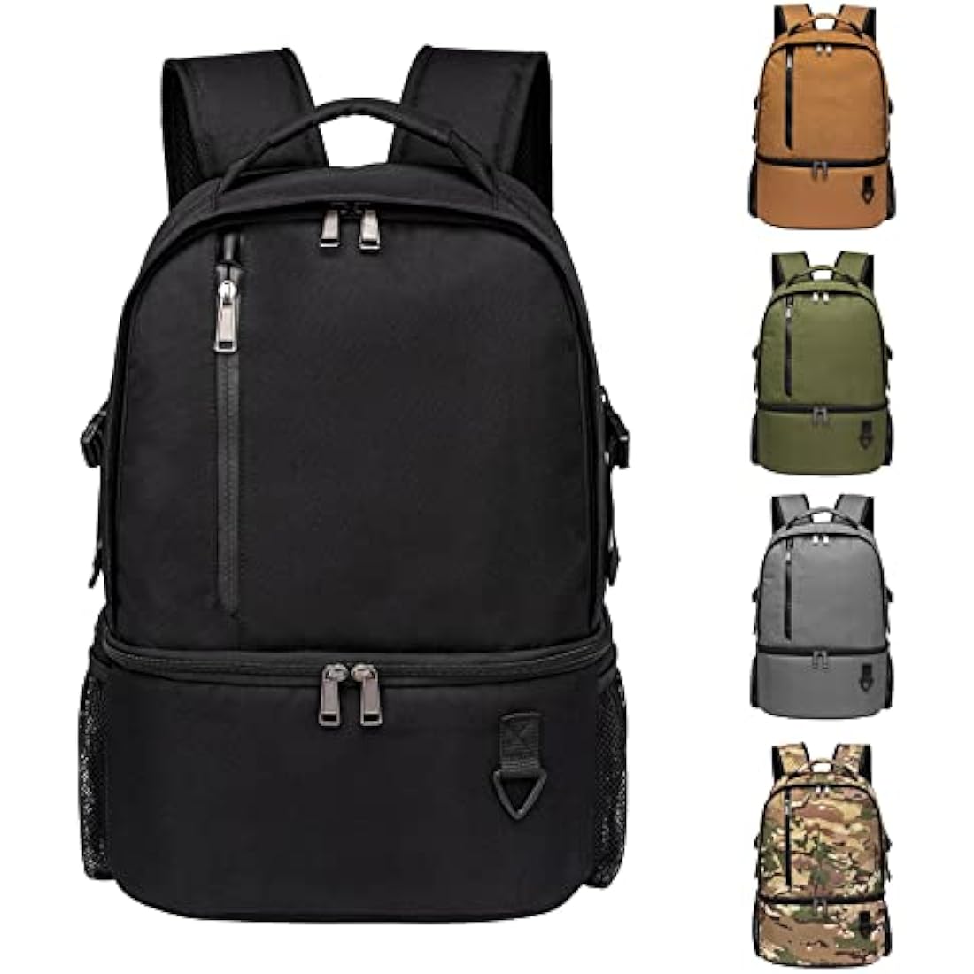 TUGUAN Insulated Cooler Backpack 28L Leakproof Cool Bag Rucksack Double Deck Bottom Thermal Compartment Picnic Backpack for Lunch, Beach, Camping