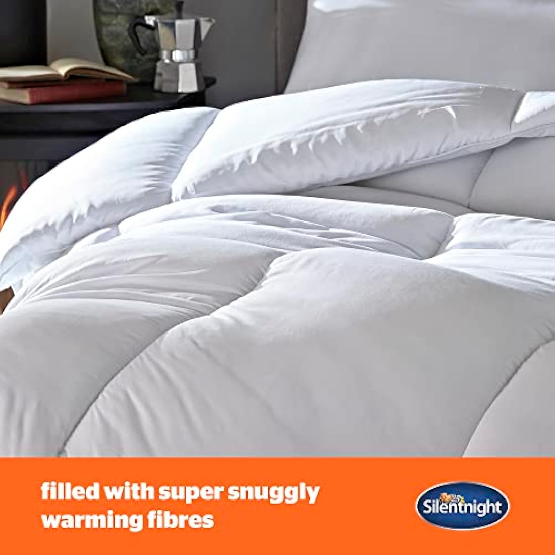 Silentnight Warm & Cosy King Size 15 Tog Winter Duvet – Extra Warm Thick Heavyweight Cosy Winter Quilt Duvet Ideal for Cold Nights – Hypoallergenic and Machine Washable - King Size - 225x220cm