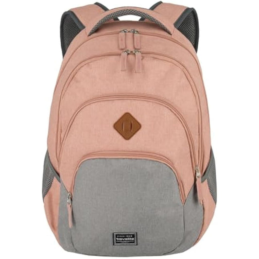 travelite hand luggage backpack, laptop backpack 15.6 inch, BASICS, daypack, daypack with many compartments, 45 cm, 22 liters