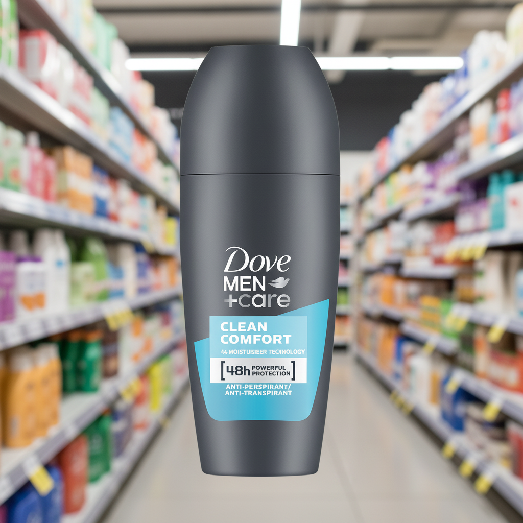 6 x Dove Men + Care Clean Comfort Roll On 48H Anti-Perspirant Deodorant