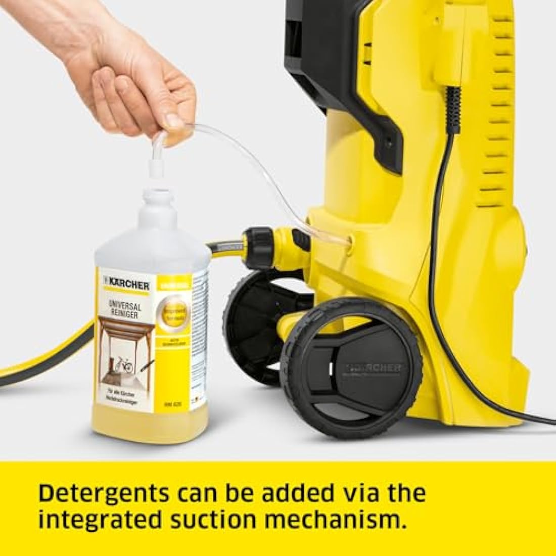 Kärcher K 2 Power Control Home pressure washer, pressure: max. 110 bar, flow rate: 360 l/h, area: 20 m²/h, water filter, weight: 4.0 kg, high-pressure gun, dirt blaster, spray lance, Home Kit