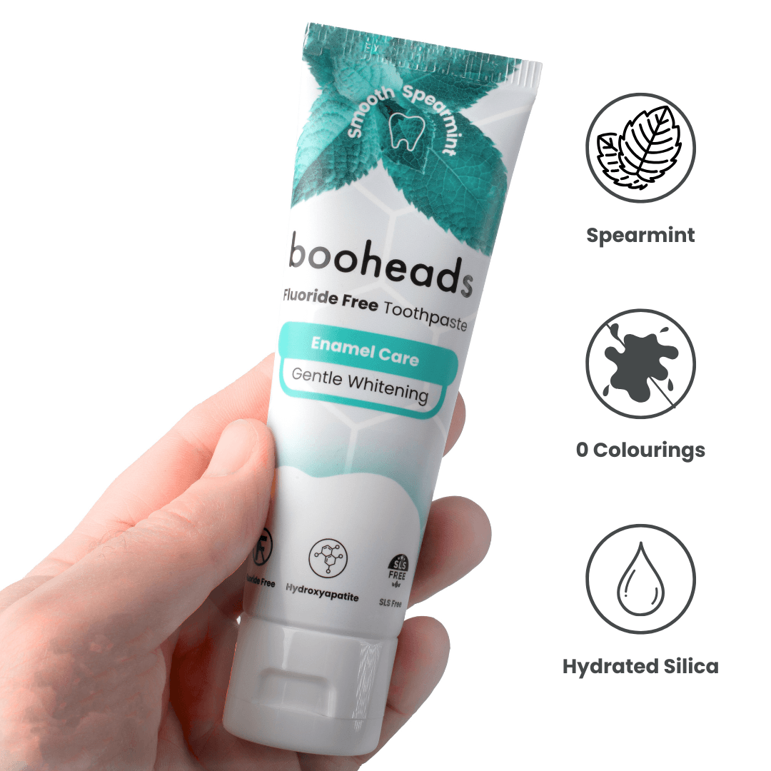 Hydroxyapatite Toothpaste – Fluoride-Free, Enamel Care, Gentle Whitening, Smooth Spearmint, 100g