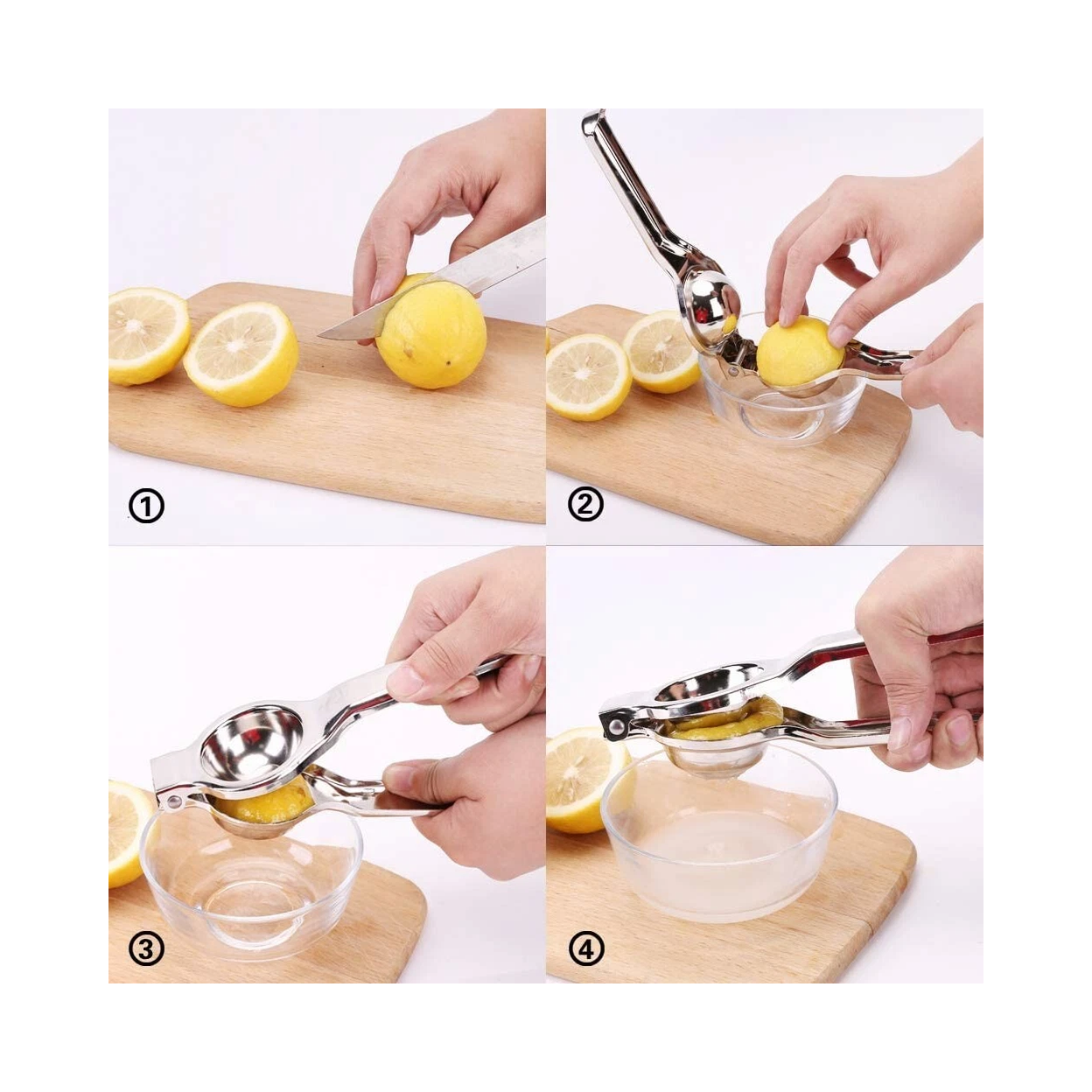 2x Portable Lemon Orange home Squeezer Manual Juicer Squeezer