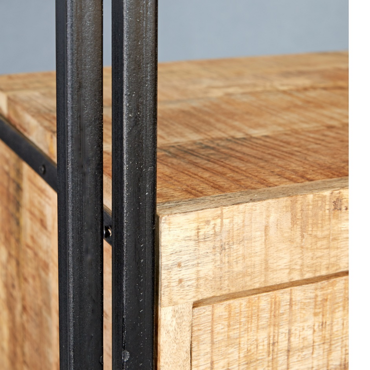 Cosmo Industrial Slim Bookcase