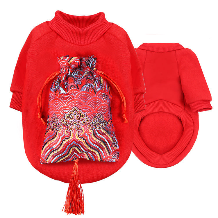 New Year Peking Opera Face Makeup Pet Clothes