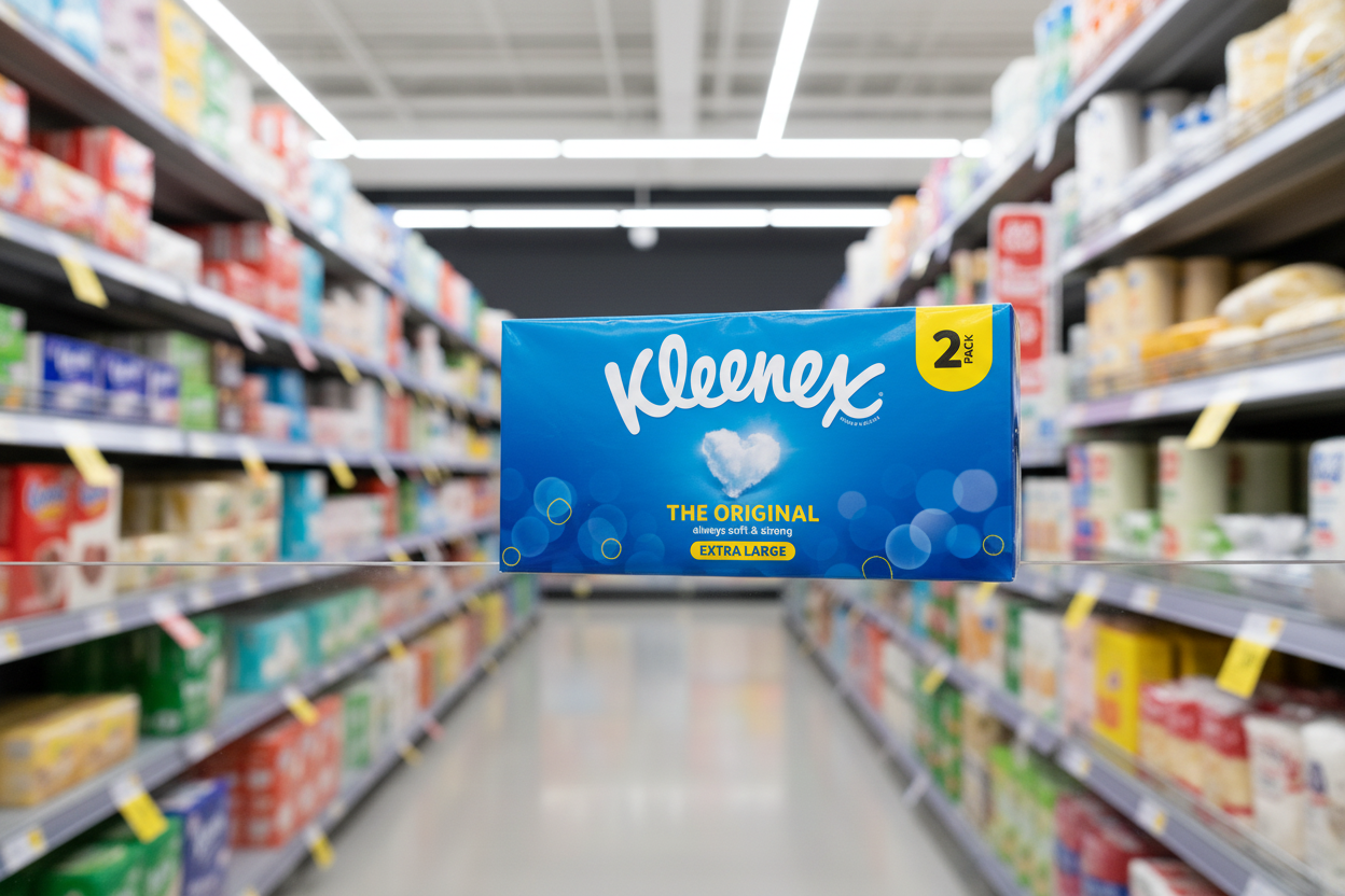 8 x Kleenex Original Extra Large Tissues 2 Pack