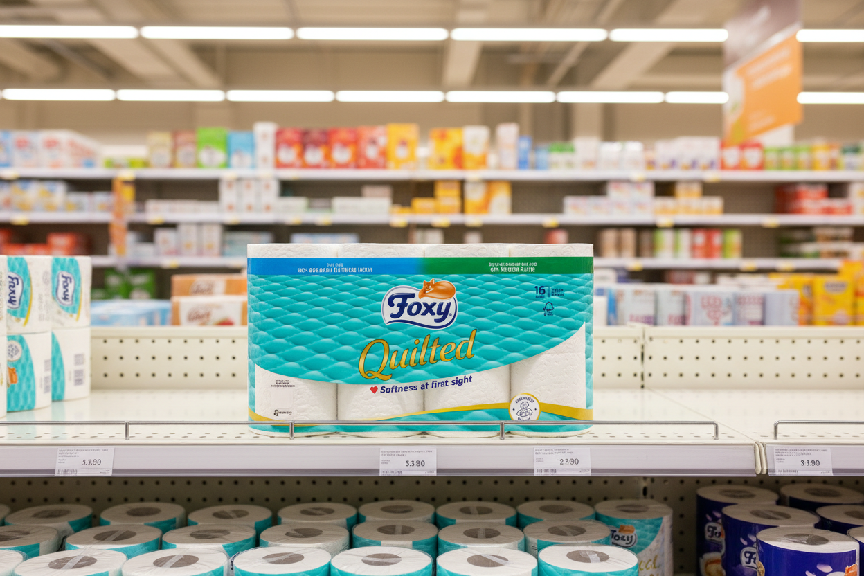 Foxy Toilet Tissue Quilted - 16 PACK