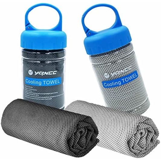 YQXCC Cooling Towel 120x30 cm Ice Towel for Neck, Soft Breathable Chilly Towel, Microfibre Cool Towel for Yoga, Golf, Gym, Camping, Running, Workout & More Activities