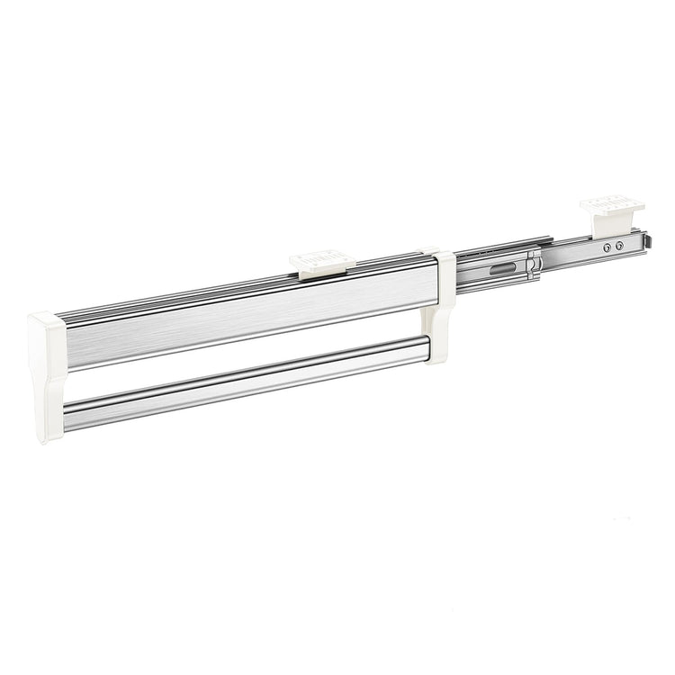MAFAGE Pull Out Clothes Hanger Rod Adjustable Wardrobe Clothing Rail Hanger Rack Bar (347mm)