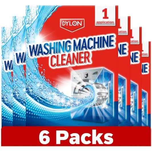 Colour Catcher Dylon Washing Machine Cleaner, 6 Treatments, 5-in-1 Washing Machine Cleaner, Freshener and Limescale Remover for Cleaning Washing Machines, 6 Pack