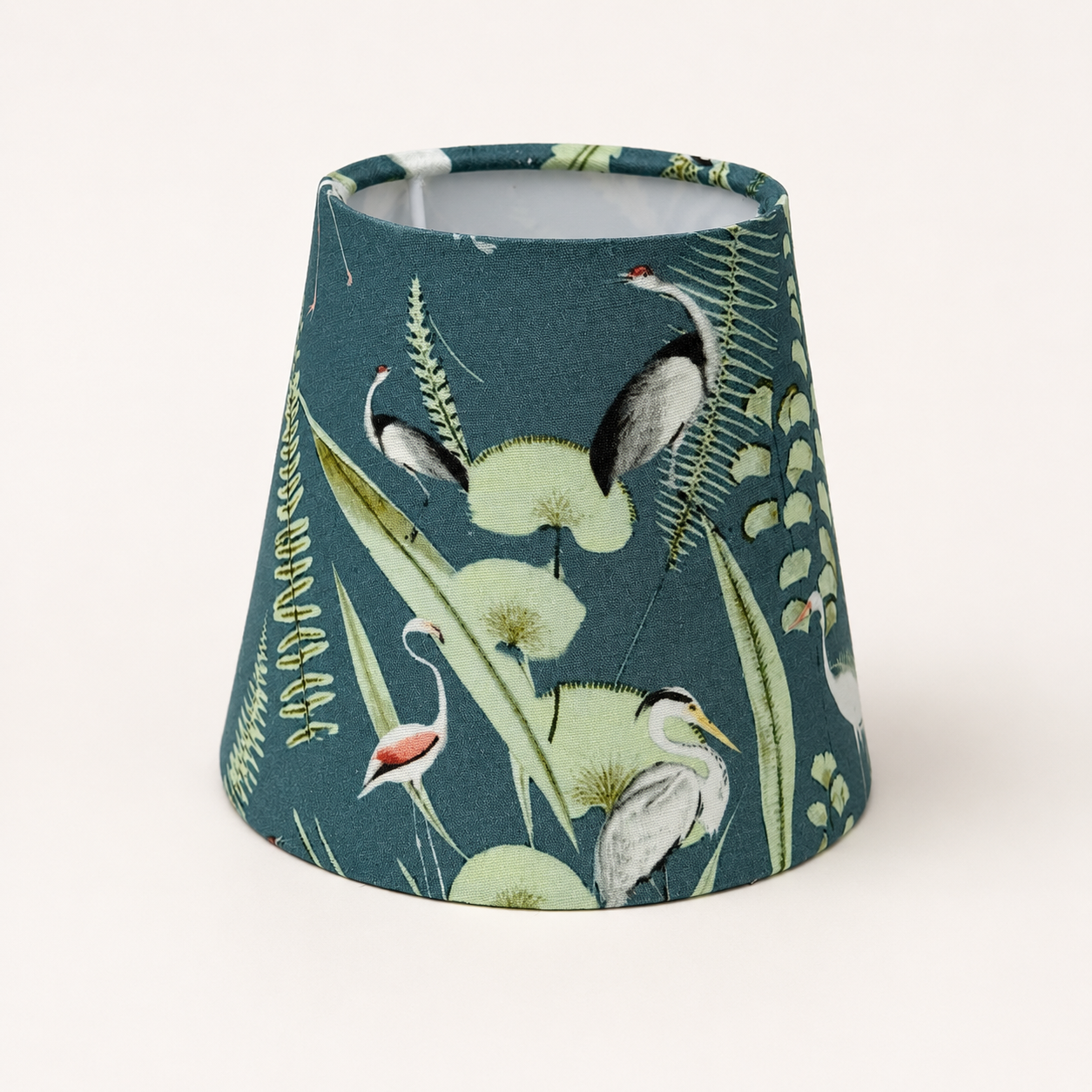 Flamingo Lampshade - Blue & Green 17cm Table & Wall Light Shade