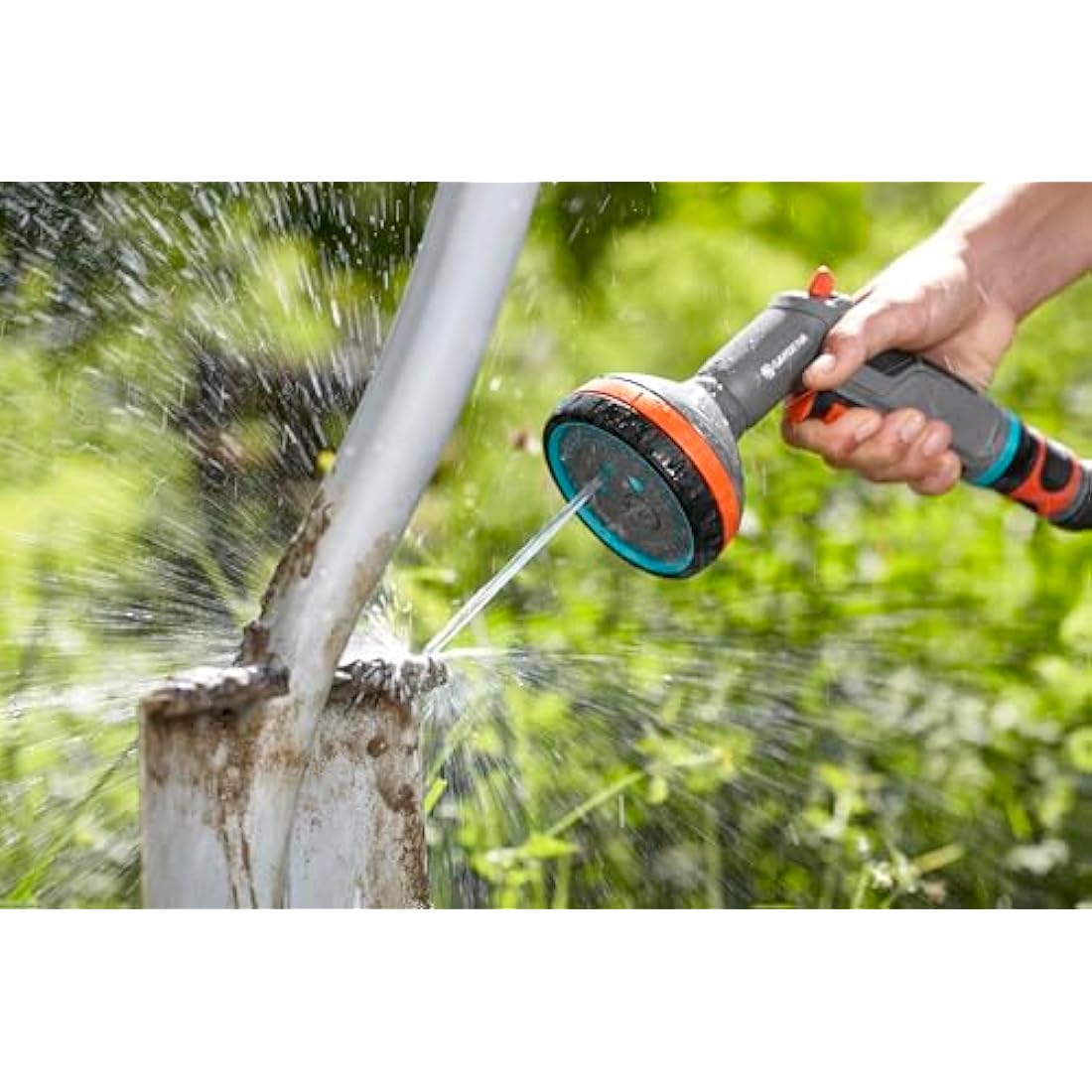 Gardena Comfort Multi Sprayer: Garden Sprayer for Watering and Cleaning, Five Spray Patterns, Lock, infinitely Adjustable Regulation, Frost Protection (18315-20)
