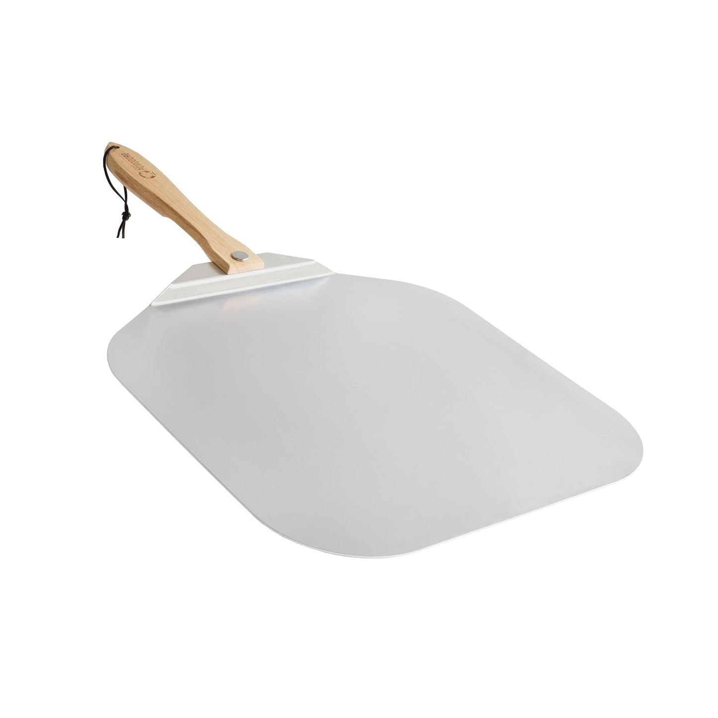 Chef Pomodoro Aluminum Metal Pizza Peel with Foldable Wood Handle for Easy Storage, Pizza Spatula, Gourmet Luxury Pizza Paddle for Baking Homemade